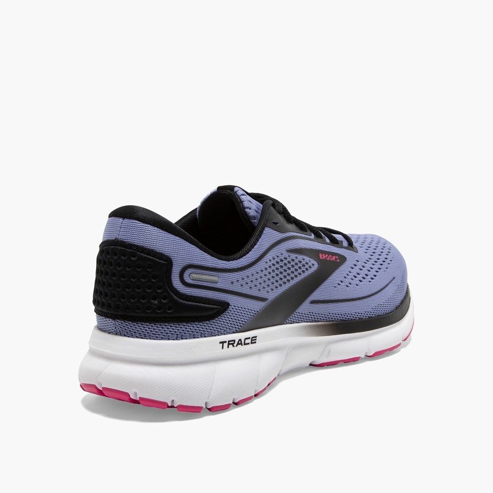 Chaussures Running Route Brooks Trace 2 Adaptive Noir Bleu Rose Femme | FHI-2847259